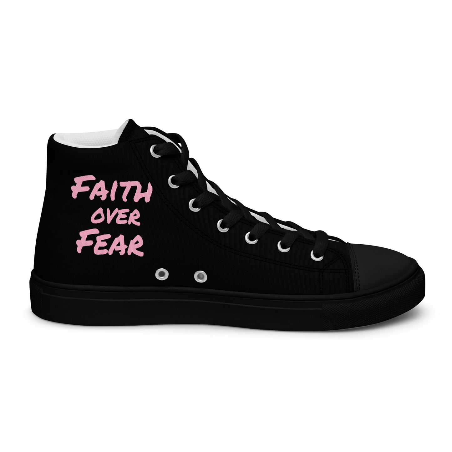 Women’s High Top Canvas Faith Shoes - **