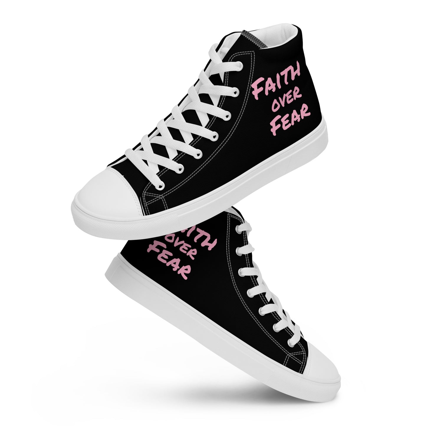 Women’s High Top Canvas Faith Shoes - **