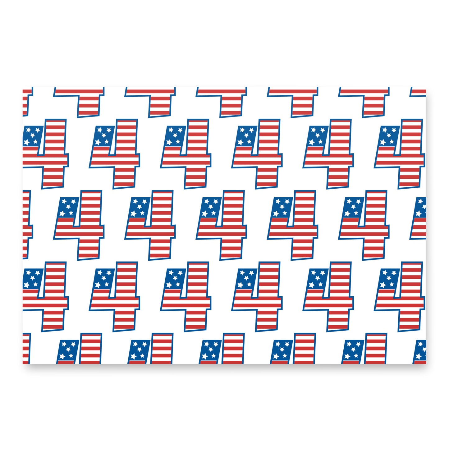 Patriotic Wrapping Paper 3pk