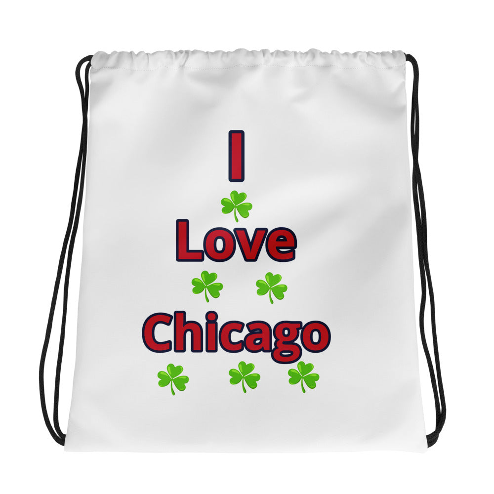 Chicago Shamrock Drawstring Bag!