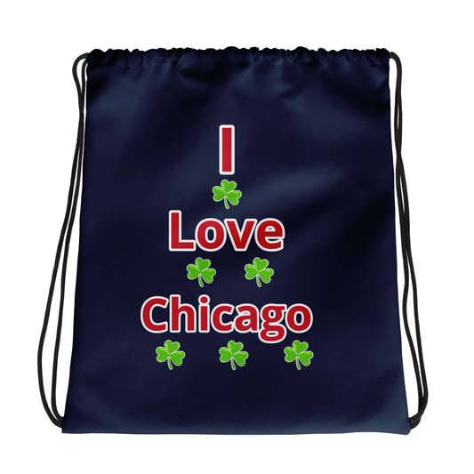 Chicago Shamrock Drawstring Bag!