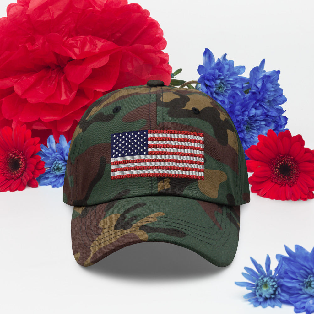 Patriotic Embroidered Ball Cap