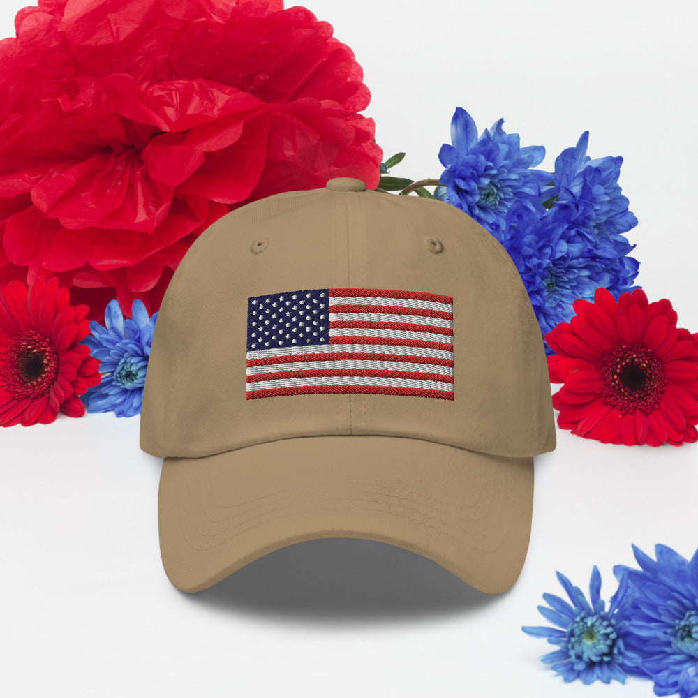 Patriotic Embroidered Ball Cap