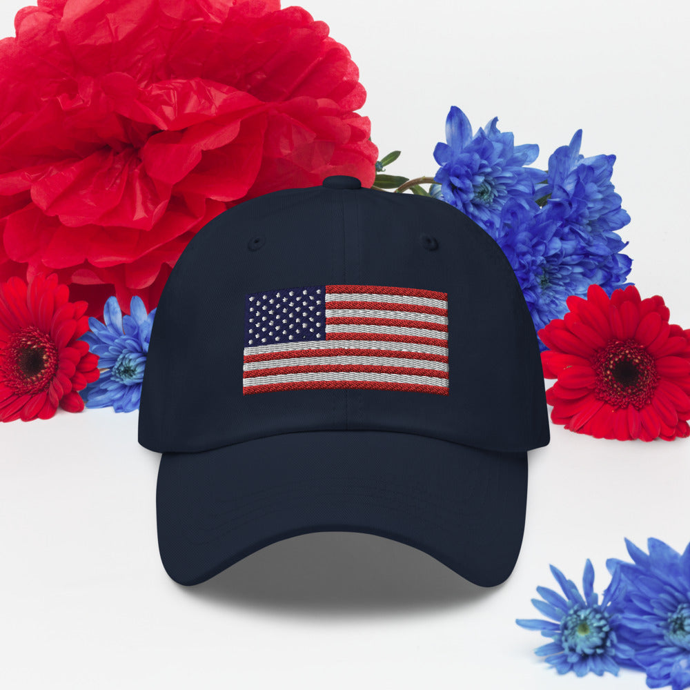 Patriotic Embroidered Ball Cap