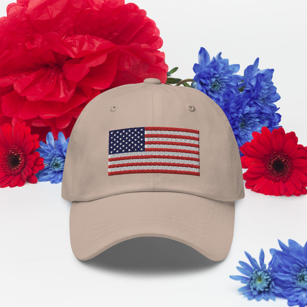 Patriotic Embroidered Ball Cap