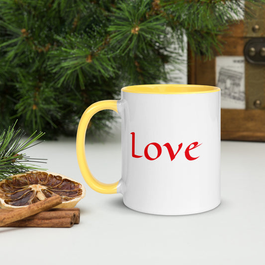 Love Mug with Color Inside