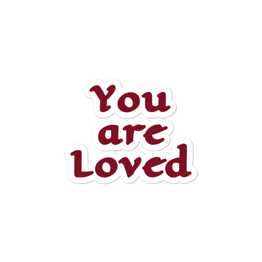 Bubble-Free Love Sticker