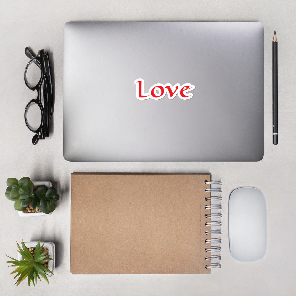 Bubble-Free Love Sticker