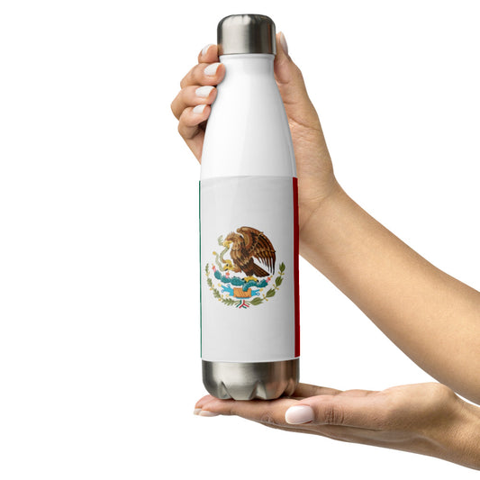 Mexican Flag Water Bottle 17oz