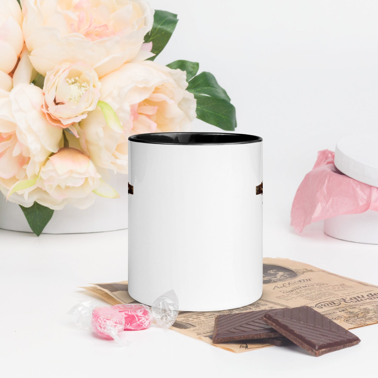 Crucifix Mug with Color Inside