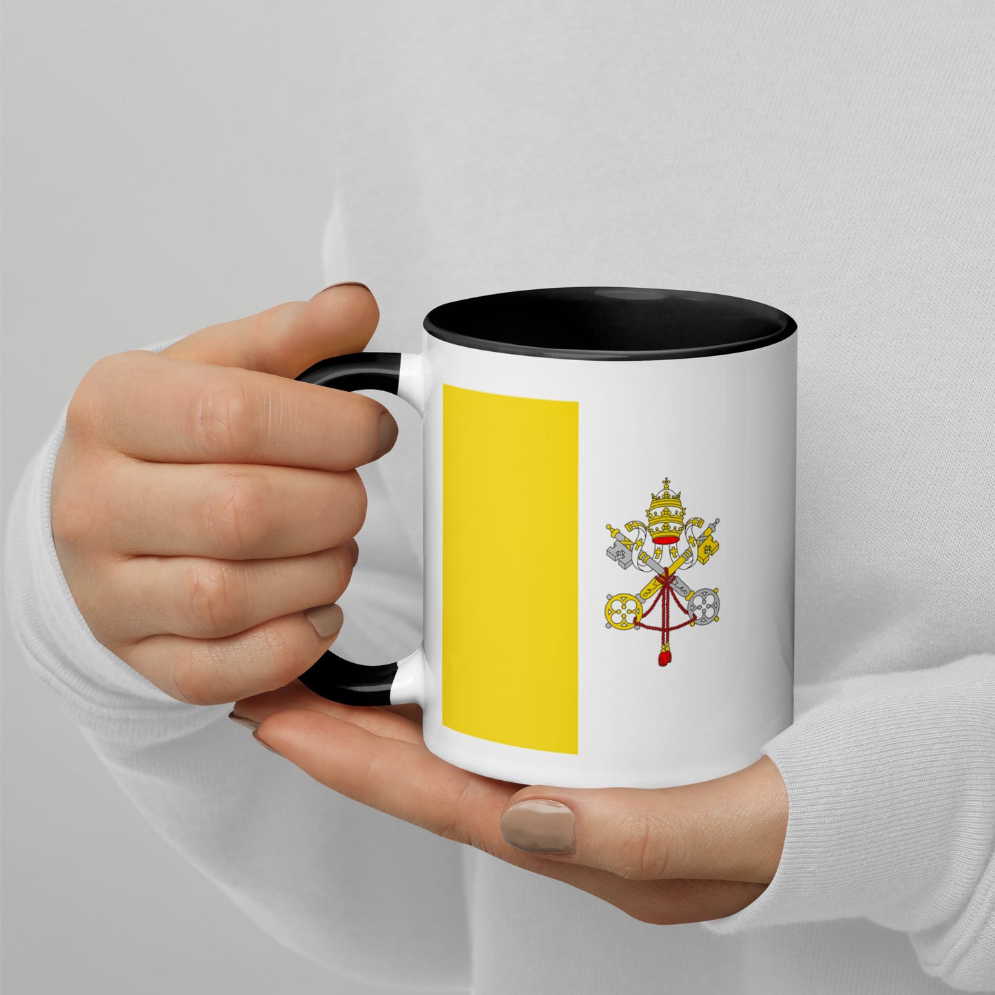 Catholic Flag Mug with Color Inside