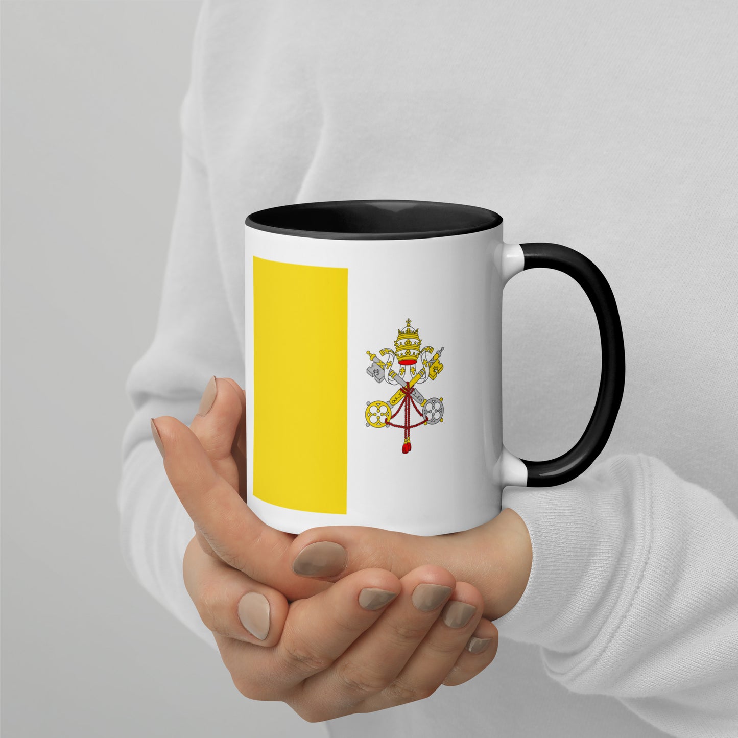 Catholic Flag Mug with Color Inside