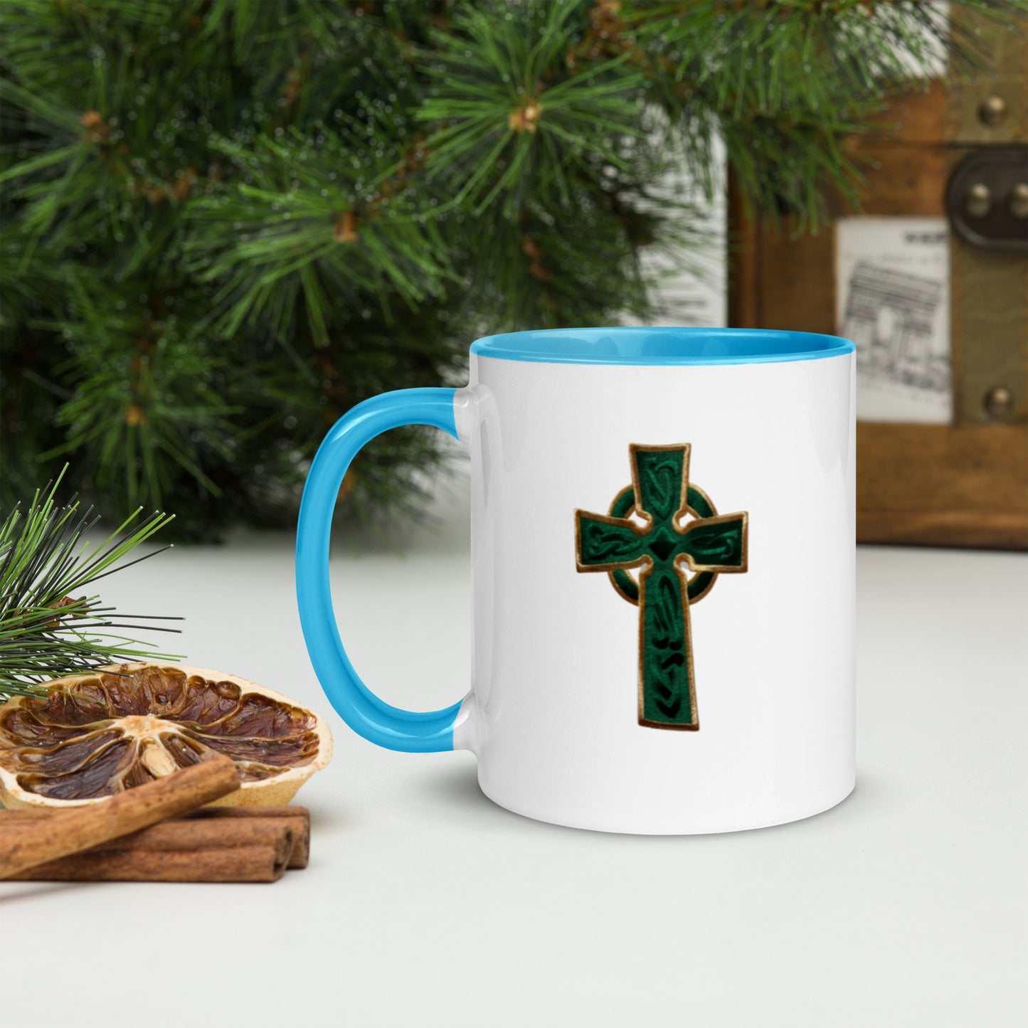 Cross Mug with Color Inside