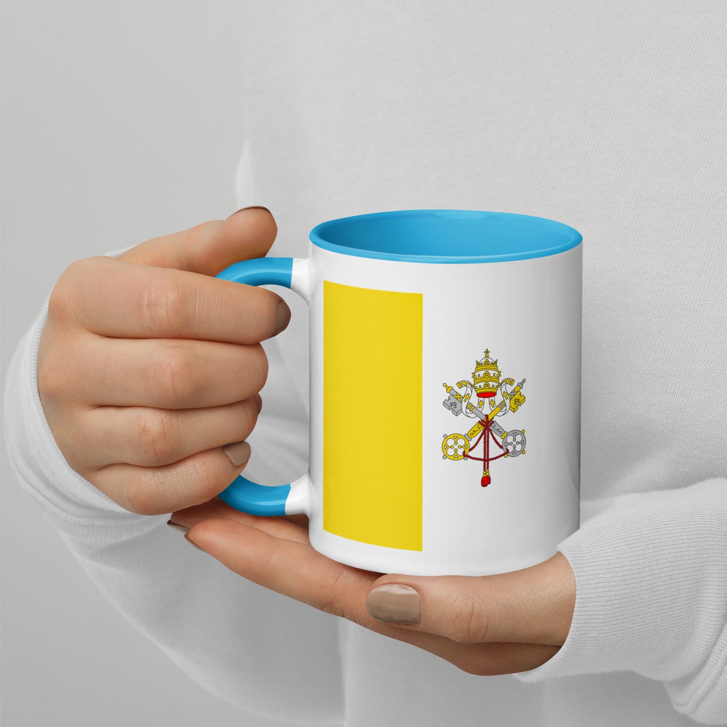 Catholic Flag Mug with Color Inside