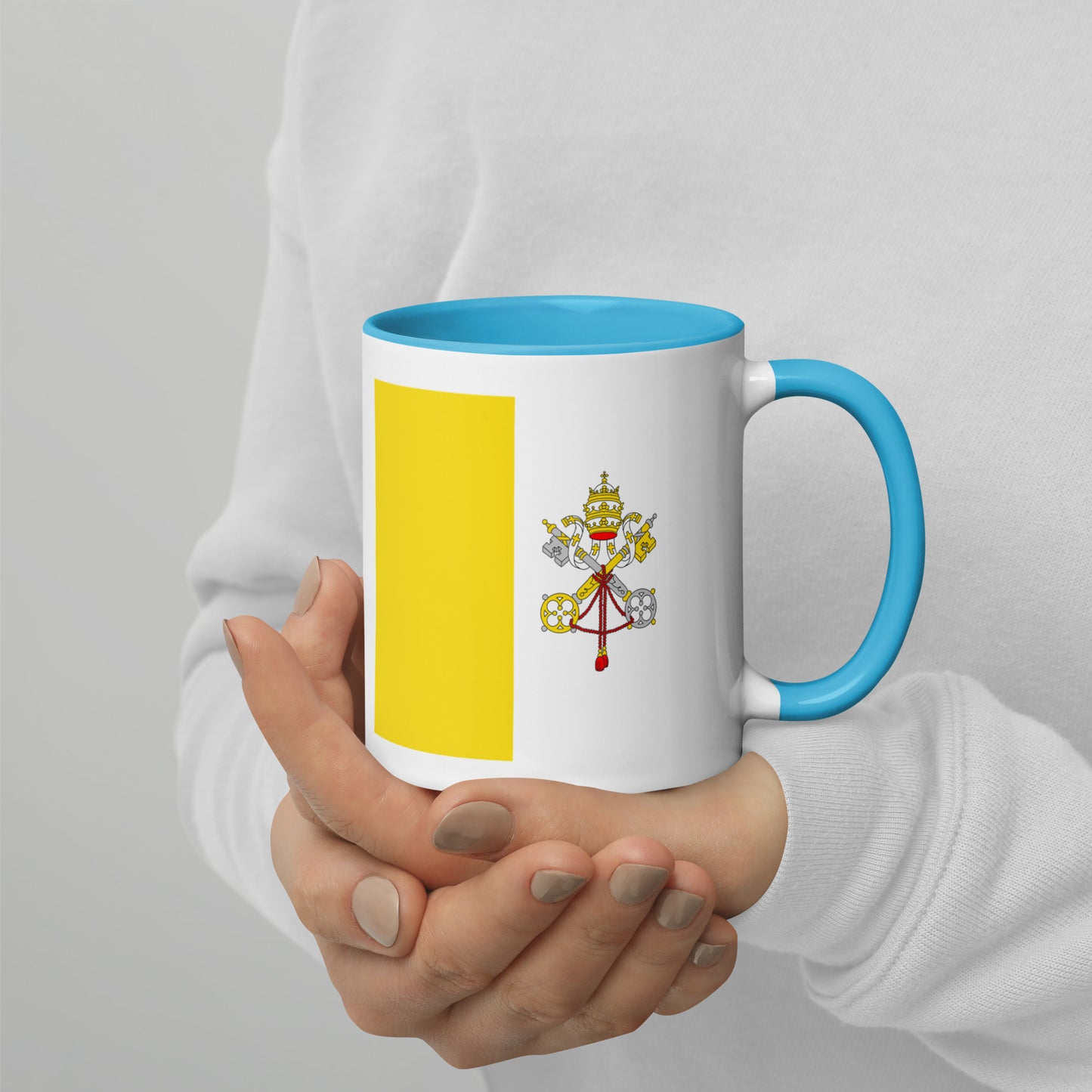 Catholic Flag Mug with Color Inside