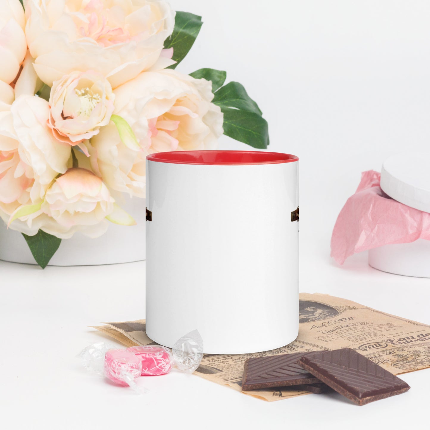 Crucifix Mug with Color Inside