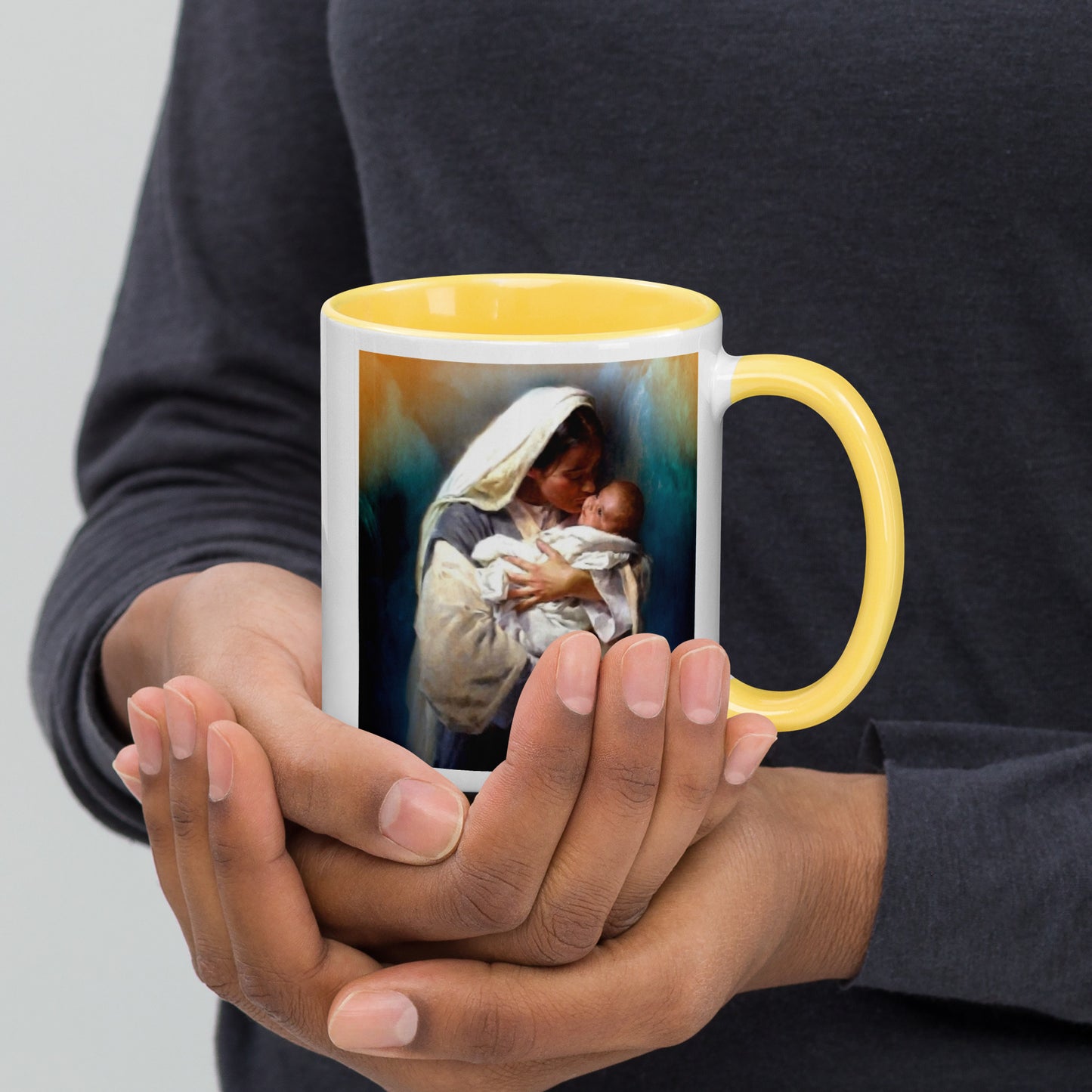 Blessed Mother Mug with Color Inside